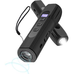 Dog Bark Deterrent Devices, Anti Barking Device for Dogs Training & Behavior Aids, Rechargeable Ultrasonic Dog Bark Control Devices with Digital Display, Portable Dog Training Tools for Indoor Outdoor