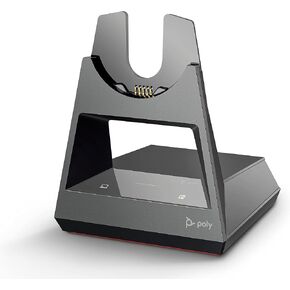 Poly - Voyager Office Base (Plantronics) - Compatible with Voyager Focus 2 and Voyager 4300 UC Series Headsets (Sold Separately) - Connect to PC/Mac, Deskphone, & Cell Phone