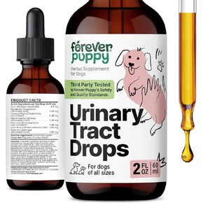 Urinary Tract Drops for Dogs - Herbal Bladder Supplement w/Corn Silk & Chanca Piedra Stone Breaker - Urinary Care Dog Food Supplements - Liquid Dog Vitamins for Bladder and Urinary Health - 2 oz