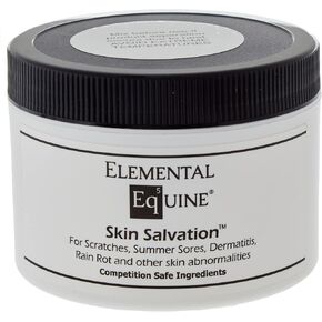 Elemental Equine Skin Salvation 8oz for Horses - Combats Scratches, Summer Sores, Dermatitis, Summer Crud and Similar Skin Issues in Horses