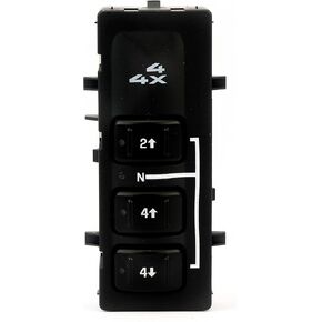 Replacement 4WD Selector Switch - Compatible with Chevy & GMC Vehicles - K1500 1996-1999, K2500 Suburban, Tahoe, Suburban, 1996-2000 K2500, Yukon - Replaces 15969707, 19168766, 901-154, 901154