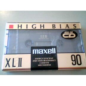 ماكسويل XLII90 كاسيت واحد عالي الانحياز، 90 دقيقة تسجيل IEC Type II High