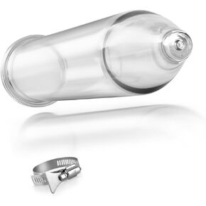 2 Pack Glass Extraction Tube, 8 inch Thick and Sturdy Extraction Filter Tubes Glass Extractor Tube with Stainless Steel Clamp