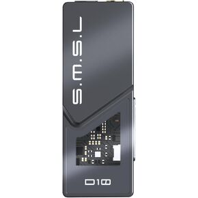 S.M.S.L D10 مضخم سماعة الرأس USB DAC مع 3.5 مم و4.4 مم Balacncced Dual Mini Audio Amp Outputs Support 500mw 16ΩDSD256 PCM 32bit/384khz Hi-Res سماعة أمبير للهواتف الذكية/الكمبيوتر الشخصي/أجهزة الكمبيوتر المحمولة (أسود) in Kuwait