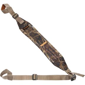 Non-Swivel Rifle & Shotgun Sling with Storage Pocket, Two Points Gun Sling with Non-Slip Sholder Pad, Shotgun Rifle Accessaries for Hunting and Shooting
