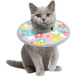 LOS ANDES Cat Recovery Collar, Adjustable Cat Protective Collar Alternative After Surgery, Protect Cat Neck Cones to Stop Licking Wound, Lightweight Elizabethan Collar for Kitten,Puppy in Kuwait