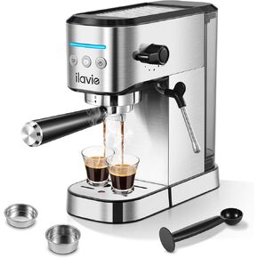 Espresso Coffee Machines 20 Bar, Espresso Machine with Steamer for Espresso, Cappuccino, Latte, Compact Espresso Maker with 34oz Removable Tank, Easy to Use Espresso Machines for Home Barista