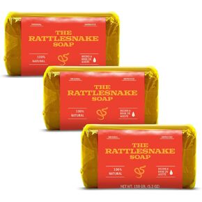 YERBERO - 3 PACK Jabon Aceite Vibora 150gr Each - (Rattle Snake Soap) 5.3 oz Original. Big Size!