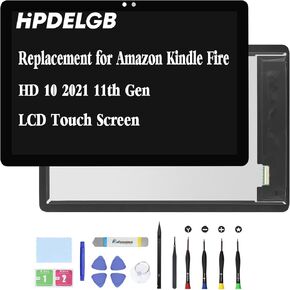 Replacement for Amazon Kindle Fire HD 10 2021 11th Gen LCD led Screen Display Touch Digitizer Assembly (Black)