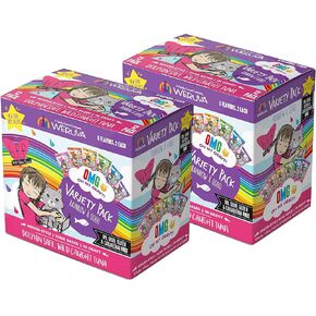Weruva BFF OMG Rainbow A Gogo Variety Pack Cat Food, 3 Ounce Pouches (24 Pouches Total)