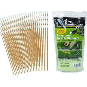 Barrel and Breech Cleaners (200-Pack), 9mm/.38/.357/.380-Caliber
