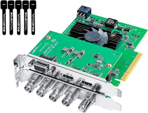 بطاقة التقاط وتشغيل Blackmagic Design DeckLink 8K Pro G2 PCIe | ما يصل إلى 8Kp60 | 4 قنوات 12G-SDI | اتش دي ام اي 2.1 | تتضمن روابط كابلات SolidSignal | موزع معتمد | BDLKHCPRO8K12GG2 in Kuwait