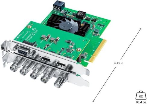 بطاقة التقاط وتشغيل Blackmagic Design DeckLink 8K Pro G2 PCIe | ما يصل إلى 8Kp60 | 4 قنوات 12G-SDI | اتش دي ام اي 2.1 | تتضمن روابط كابلات SolidSignal | موزع معتمد | BDLKHCPRO8K12GG2 in Kuwait