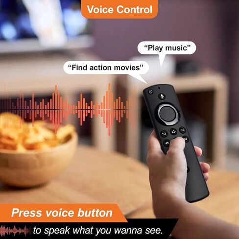 Voice Replacement Remote Control (2nd Gen) fit for Fire Smart TVs Stick 4K, Smart TVs Stick Lite, Smart TVs Stick (2nd Gen), AMZ Smart TV Cube(1st Gen/2nd Gen), Smart TV 3rd Gen in Kuwait