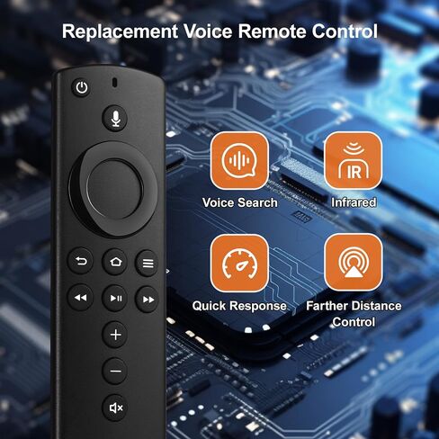 Voice Replacement Remote Control (2nd Gen) fit for Fire Smart TVs Stick 4K, Smart TVs Stick Lite, Smart TVs Stick (2nd Gen), AMZ Smart TV Cube(1st Gen/2nd Gen), Smart TV 3rd Gen in Kuwait