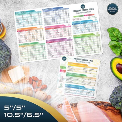 مجموعة مغناطيس ورقة الغش للوعاء الفوري - ملحقات طناجر الضغط أوقات الطهي - ملحقات إنستابوت - ملحقات الوعاء الفوري - مغناطيس الدليل المرجعي السريع - أبيض in Saudi Arabia