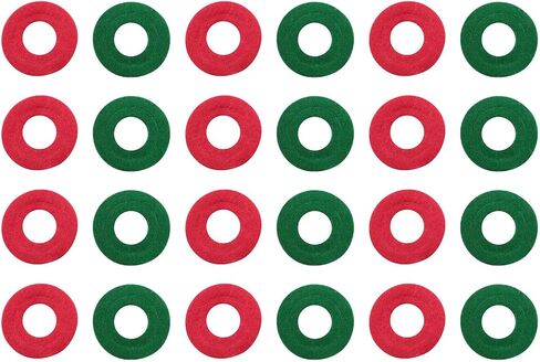 RLECS 12 Pairs Red and Green Battery Terminal Protector Pads Fiber Washers Vehicle Thick Felt Fiber Washer Ring Mat in Saudi Arabia