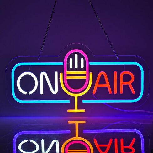 Neon Sign for Wall Decor Live On Air Neon Signs Beer Bar Home Bedroom Man Cave Office Hotel Pub Cafe Handmade Neon Light Signs with Dimmable Switch LED for Wall Artwork Decor in Saudi Arabia