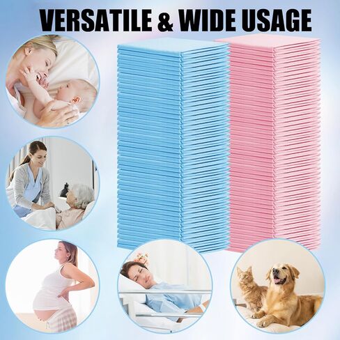 100 عبوة من وسادات تغيير الحفاضات للاستعمال مرة واحدة، مقاس 17 × 13 بوصة، وسادات سفلية للاستعمال مرة واحدة للأطفال، وسادات سرير فائقة الامتصاص للاستعمال مرة واحدة، وسادة تغيير حفاضات مقاومة للماء، وسادات سفلية قابلة للتنفس، حصيرة حماية لطاولة السرير in Kuwait