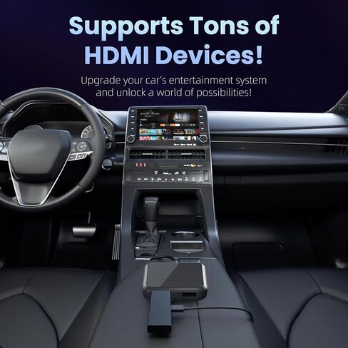 Car TV Mate Pro، 2 في 1 Car TV Mate HDMI مع CarPlay اللاسلكي، محول تلفزيون السيارة لجهاز Fire TV Stick/جهاز الألعاب، محول CarPlay اللاسلكي لسيارات CarPlay السلكية من مصنع OEM، تحديث عبر الإنترنت in Kuwait
