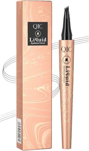 ObiPosay Waterproof Dark Brown Eyebrow Microblading Pen - Four Point Brow Pen for Natural-Looking Eyebrows, Long-Lasting and Smudge-Proof, Lifts and Defines Eyebrows for a Sculpted Look.(Dark Brown/02) in Saudi Arabia