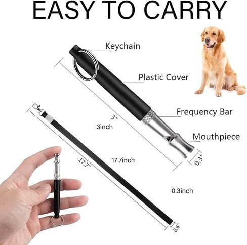 صافرة الكلب، صفارة كلب بالموجات فوق الصوتية لإيقاف نباح كلب الجيران، صفارات تدريب احترافية لاستدعاء الكلاب، صافرة كلب صامتة بالموجات فوق الصوتية قابلة للتعديل لإيقاف أجهزة التحكم في النباح، حبل قصير in Kuwait