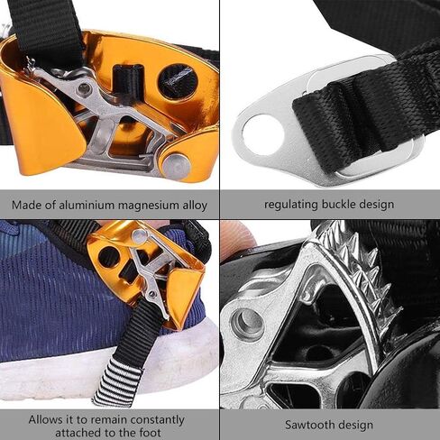 Foot Ascender Pedal Type Rope Grab Riser for Safety Outdoor Mountaineering Tree Rock Climbing (for Right Foot) in Saudi Arabia