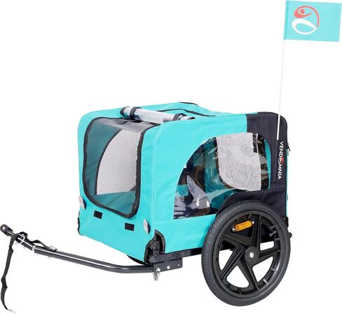 KZPFER Foldable Pet Jogging Stroller Dog Carriers Bicycle Trailer Pet Dog Cat Bike Trailer in Saudi Arabia