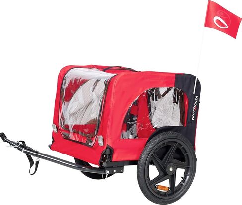 KZPFER Foldable Pet Jogging Stroller Dog Carriers Bicycle Trailer Pet Dog Cat Bike Trailer in Saudi Arabia