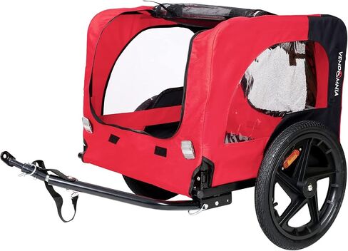 KZPFER Foldable Pet Jogging Stroller Dog Carriers Bicycle Trailer Pet Dog Cat Bike Trailer in Saudi Arabia
