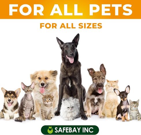 SAFE BAY INC عشبي لتخفيف السعال للقطط والكلاب مع دونغ كاي، مولين، إلدربيري، آذريون - فيتامينات طبيعية للكلاب وفيتامينات للقطط - صنع في الولايات المتحدة الأمريكية - يسهل إضافته إلى الطعام - 2 أونصة سائلة in Saudi Arabia