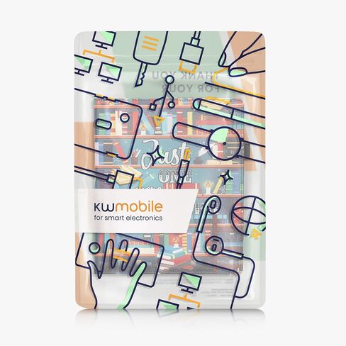 kwmobile Case Compatible with Pocketbook InkPad Eo/Bigme InkNote Color+ Case - Cover for eReader with Magnetic Closure - Grey in Saudi Arabia
