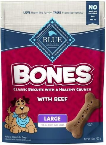 Blue Buffalo Classic Bone Biscuits with Beef Large 16 oz in Saudi Arabia