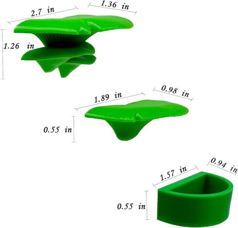 عبوتان من حواف الفطر على شكل عنكبوت قافز ووعاء ماء مع مغناطيس للعناكب القافزة، سلم بحافة مغناطيسية من ملحقات عنكبوت الحيوانات الأليفة (غير متضمنة في التررم) (أخضر) in Kuwait