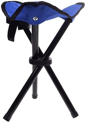 GTC® كرسي مسند للقدمين قابل للسحب للاستخدام في الهواء الطلق على الشاطئ وصيد الأسماك والتخييم ومسند للقدمين قابل للطي ثلاثي الأرجل محمول بثلاثة أرجل (متعدد الألوان) 600D in Kuwait