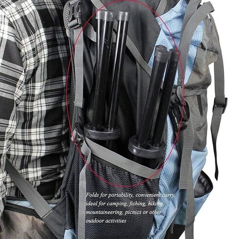 GTC® كرسي مسند للقدمين قابل للسحب للاستخدام في الهواء الطلق على الشاطئ وصيد الأسماك والتخييم ومسند للقدمين قابل للطي ثلاثي الأرجل محمول بثلاثة أرجل (متعدد الألوان) 600D in Kuwait