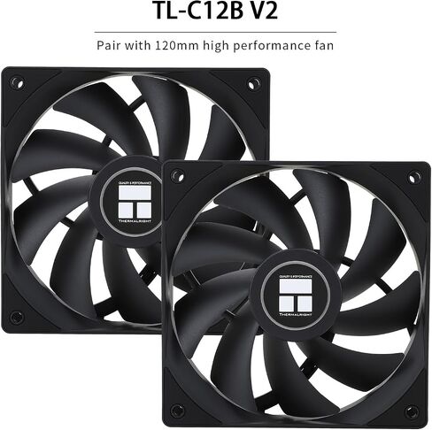 Thermalright Phantom Spirit 120 SE Black CPU Air Cooler,7 Heat Pipes CPU Cooler,Dual 120mm PWM Fans, AGHP 4.0 Technology,for AM4/AM5&Intel 1851/1700/1150/1151/1200, PC Cooler Tower in Saudi Arabia