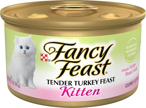 Purina Fancy Feast Kitten Tender Turkey Feast Wet Kitten Food Pate - (Pack of 24) 3 oz. Cans in Saudi Arabia