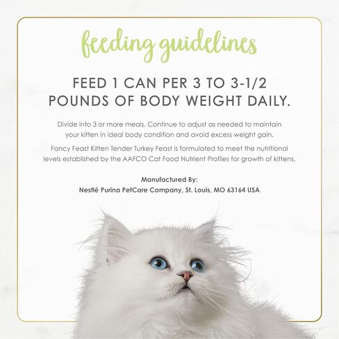 Purina Fancy Feast Kitten Tender Turkey Feast Wet Kitten Food Pate - (Pack of 24) 3 oz. Cans in Saudi Arabia