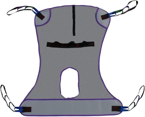 Patient Aid Full Body Mesh Commode Patient Lift Sling, 110 to 200 lbs Weight Capacity (Medium) in Kuwait