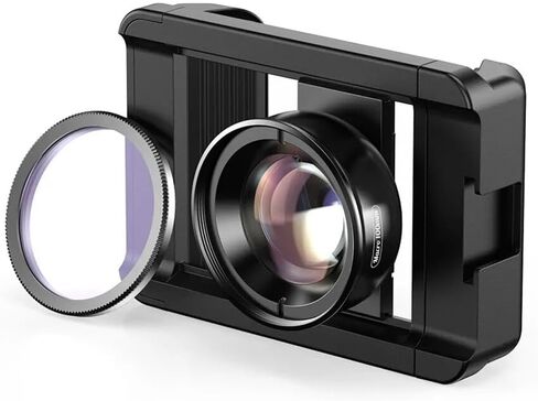 10X Macro Lens Kit Phone Camera Lens + CPL Filter 17mm Thread Phone Clip Clamp Mount Holder with Cold Shoe Mount for Smartphone (Clip Only) in Kuwait