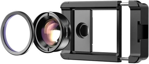 10X Macro Lens Kit Phone Camera Lens + CPL Filter 17mm Thread Phone Clip Clamp Mount Holder with Cold Shoe Mount for Smartphone (Clip Only) in Kuwait
