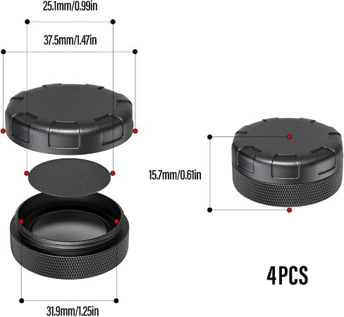 4PCS AirTag Magnetic Case, Concealed Magnetic Item Finder Protective Cover for Bike, Car in Saudi Arabia
