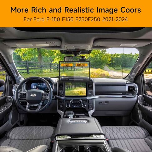 Bruce & Shark 12 بوصة شاشة عرض جهاز التتبع بالراديو SYNC 4 يناسب Ford F150 F-150 F250 F-250 2021 2022 2023 2024، استبدال # ML3T-18B955-AF in Kuwait