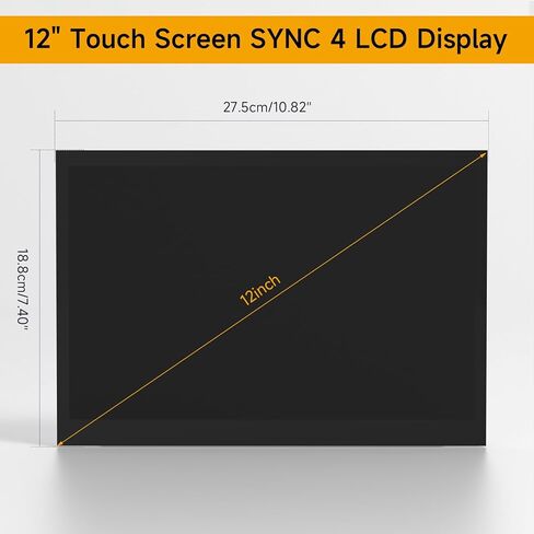 Bruce & Shark 12 بوصة شاشة عرض جهاز التتبع بالراديو SYNC 4 يناسب Ford F150 F-150 F250 F-250 2021 2022 2023 2024، استبدال # ML3T-18B955-AF in Kuwait