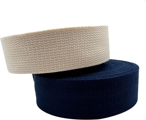 Cotton Webbing 1.5 Inch 2 Rolls/ 20 Yards Webbing Straps for Webbing Bag Handles, Bag Strap,Tote Bag Webbing,Cloth Belt,Arts and Crafts in Saudi Arabia