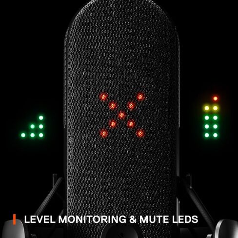 ميكروفون USB من SteelSeries Alias ​​للكمبيوتر الشخصي - كبسولة أكبر 3x للألعاب والبث والبث الصوتي - سونار لبرامج البث الصوتي - إلغاء الضوضاء بتقنية الذكاء الاصطناعي - مؤشر LED (متجدد) in Saudi Arabia