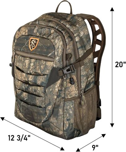 Drake Waterfowl حزمة يومية غير نموذجية للصيد قابلة للتعديل واسعة 20 بوصة × 12 3/4 بوصة حقيبة ظهر مخفية مع ظهر وأشرطة مبطنة، موسي أوك بوتوملاند in Saudi Arabia