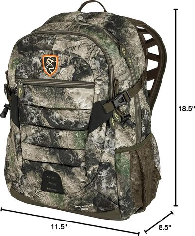 Drake Waterfowl حزمة يومية غير نموذجية للصيد قابلة للتعديل واسعة 20 بوصة × 12 3/4 بوصة حقيبة ظهر مخفية مع ظهر وأشرطة مبطنة، موسي أوك بوتوملاند in Saudi Arabia