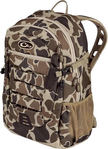 DRAKE Camo متين ومقاوم للماء ومتعدد الاستخدامات للصيد اليومي للطيور المائية مع ظهر مبطن - 18.5 بوصة ارتفاع × 11.5 بوصة عرض × 8.5 بوصة عمق in Saudi Arabia